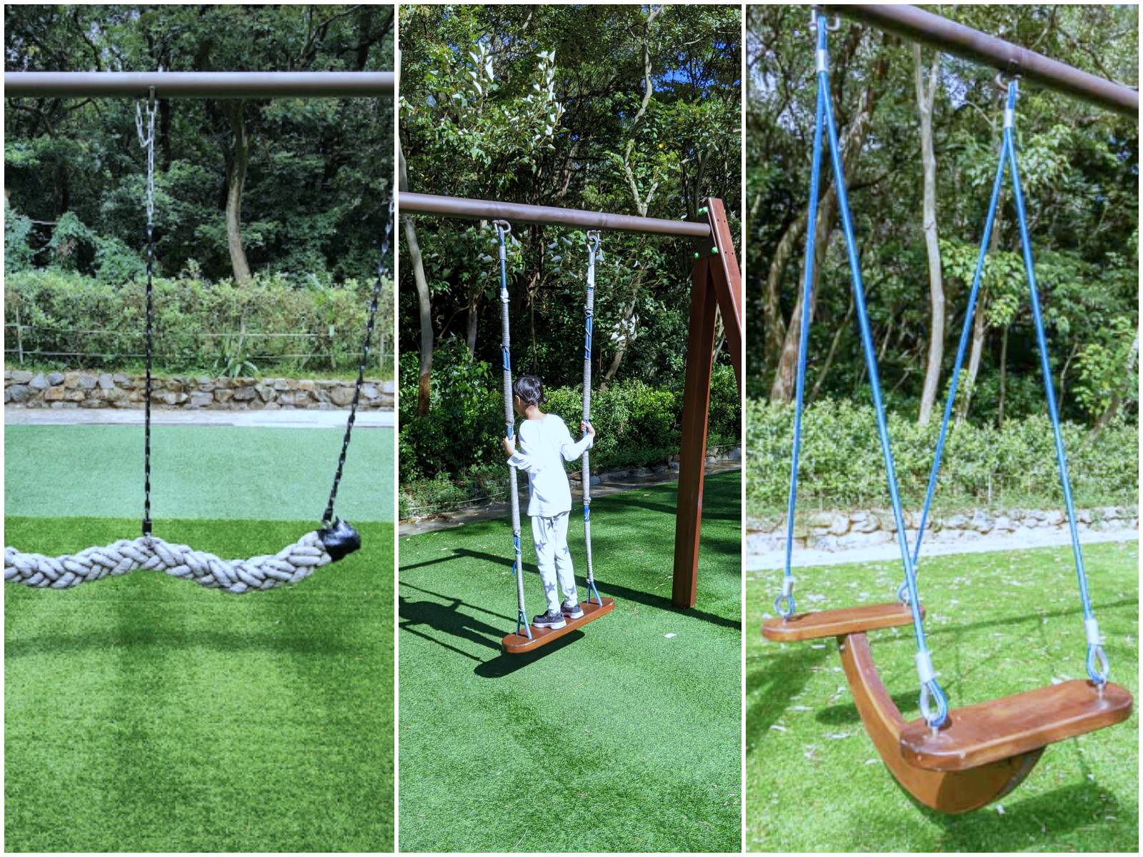 桃園 大有梯田公園。適合帶孩子放電的大型公園，森林挑戰區關卡型帶狀遊具超好玩