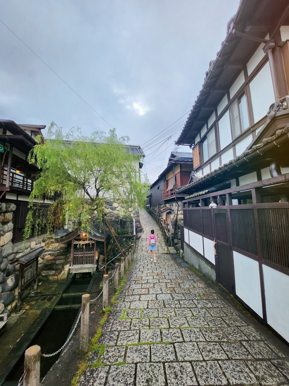 日本岐阜県 郡上八幡城。有天空之城的美稱，登上天守閣眺望魚形城下町與群山環繞的美景。