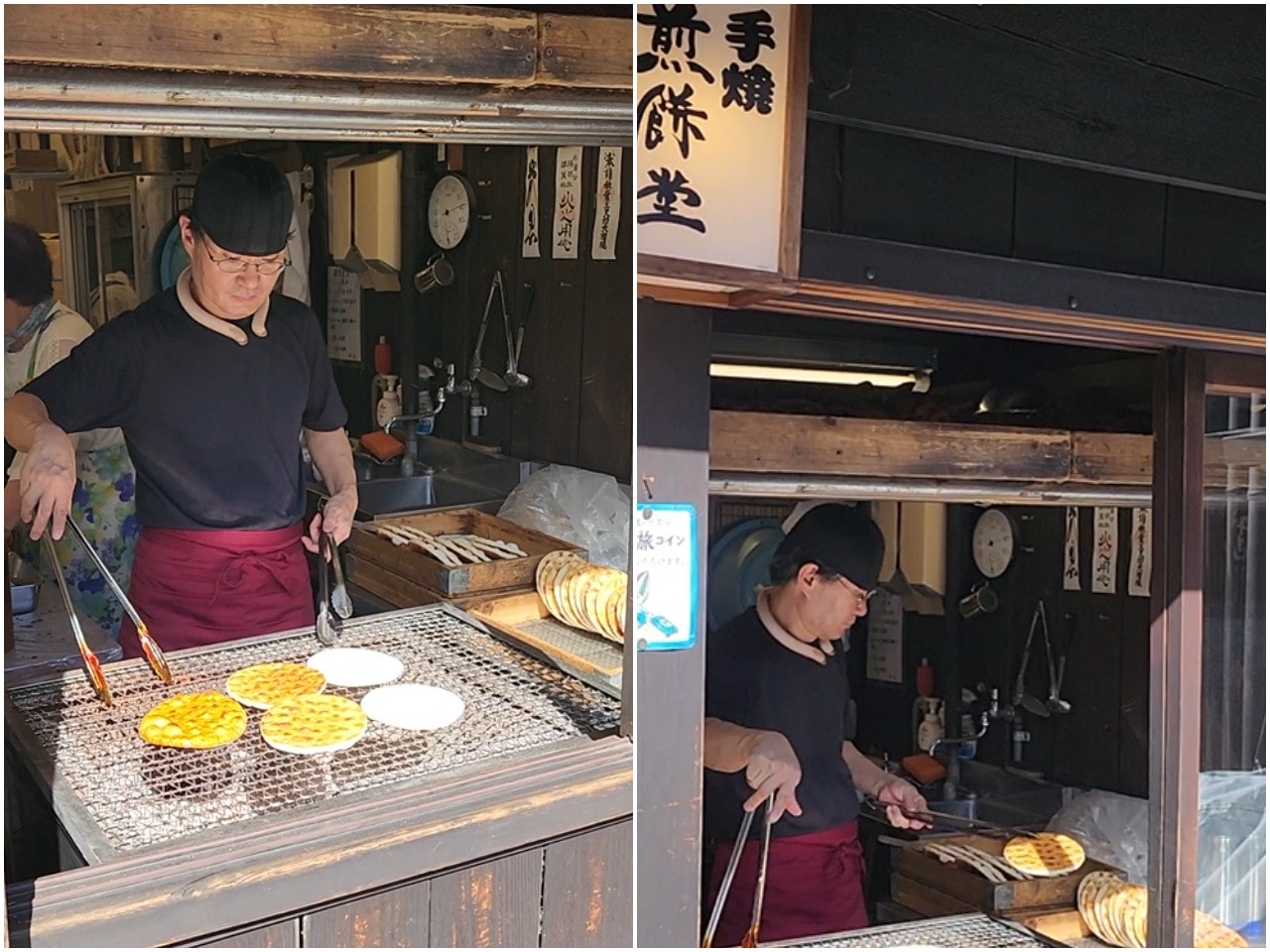 岐阜縣高山市 美食。飛驒高山舊街景三町街，漫步在充滿歷史氛圍的古老街道上，品嚐飛驒牛握壽司和各式美酒與美食