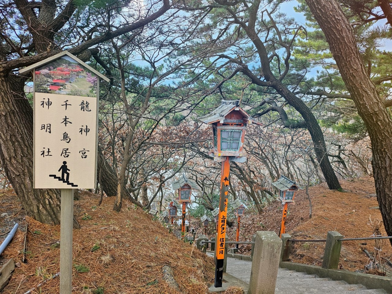 青森縣高山稻荷神社。充滿獨特氛圍的秘境神社，夢幻日式庭園中的千本鳥居雪景。