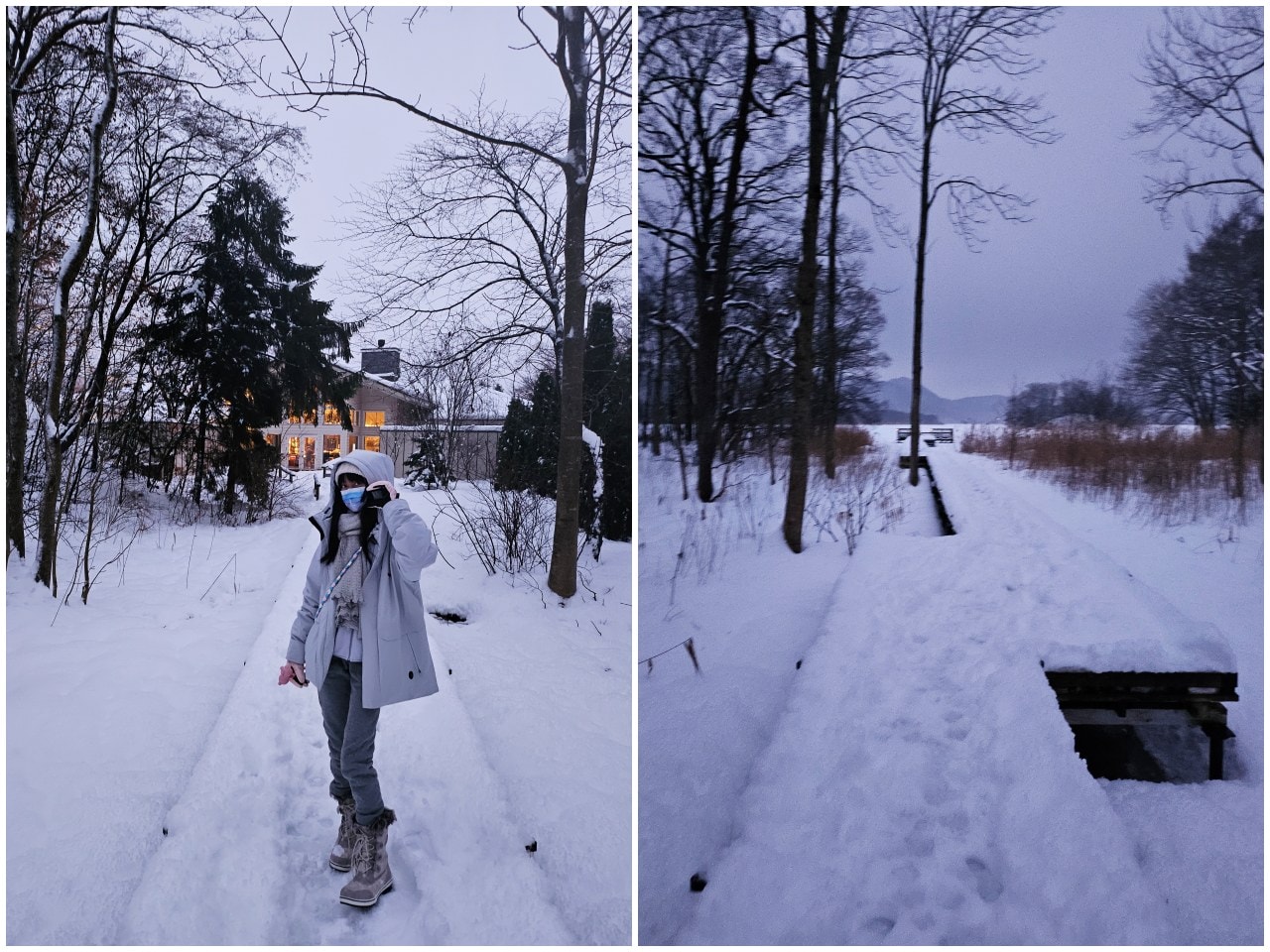 北海道函館大沼鶴雅 EPUY。不甚完美的住宿體驗，但難忘秘境湖中木棧道Lake Terrace的夢幻雪景。