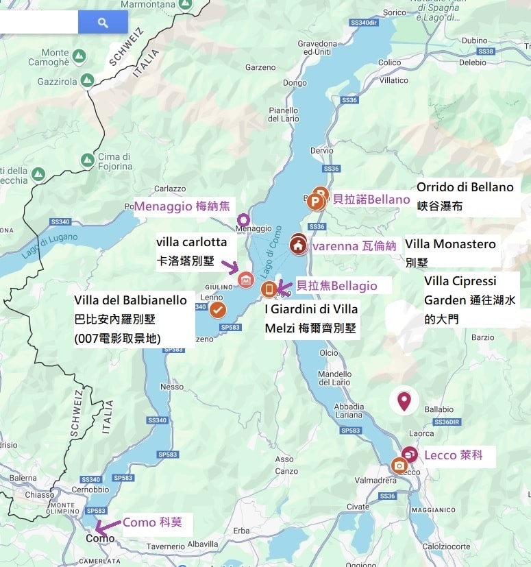 義大利科莫湖瓦倫納Varenna住宿推薦。 Casa Posta 窗景超美的二房新穎湖景公寓,有廚房和洗衣機,地點很方便、距離主要景點超近。 - 第24張圖 貝拉焦小鎮 Bellagio 梅爾齊別墅花園 Giardini di Villa Melzi。科莫湖畔最美貴族花園,驚豔優雅植物園與摩爾風格小亭