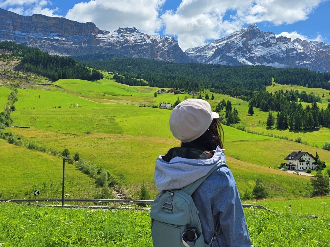 義大利 多洛米蒂景點 Parco Cervi Sompunt – Alta Badia。免費景點，風景如畫的鹿園，可以欣賞梅花鹿群和迷人景緻