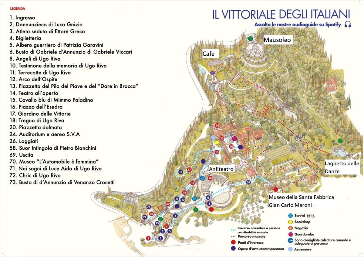 義大利勝利莊園 Vittoriale degli Italiani。在加爾達湖畔尋找義大利歷史足跡、在古典與優雅間漫步