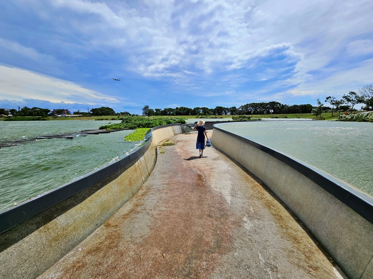桃園大園 華興池生態埤塘公園:湖畔玻璃屋喬寓咖啡、落羽松美景、超酷下沉式步道和冒險兒童遊戲場 - 第9張圖 桃園大園 華興池生態埤塘公園:湖畔玻璃屋喬寓咖啡、落羽松美景、超酷下沉式步道和冒險兒童遊戲場