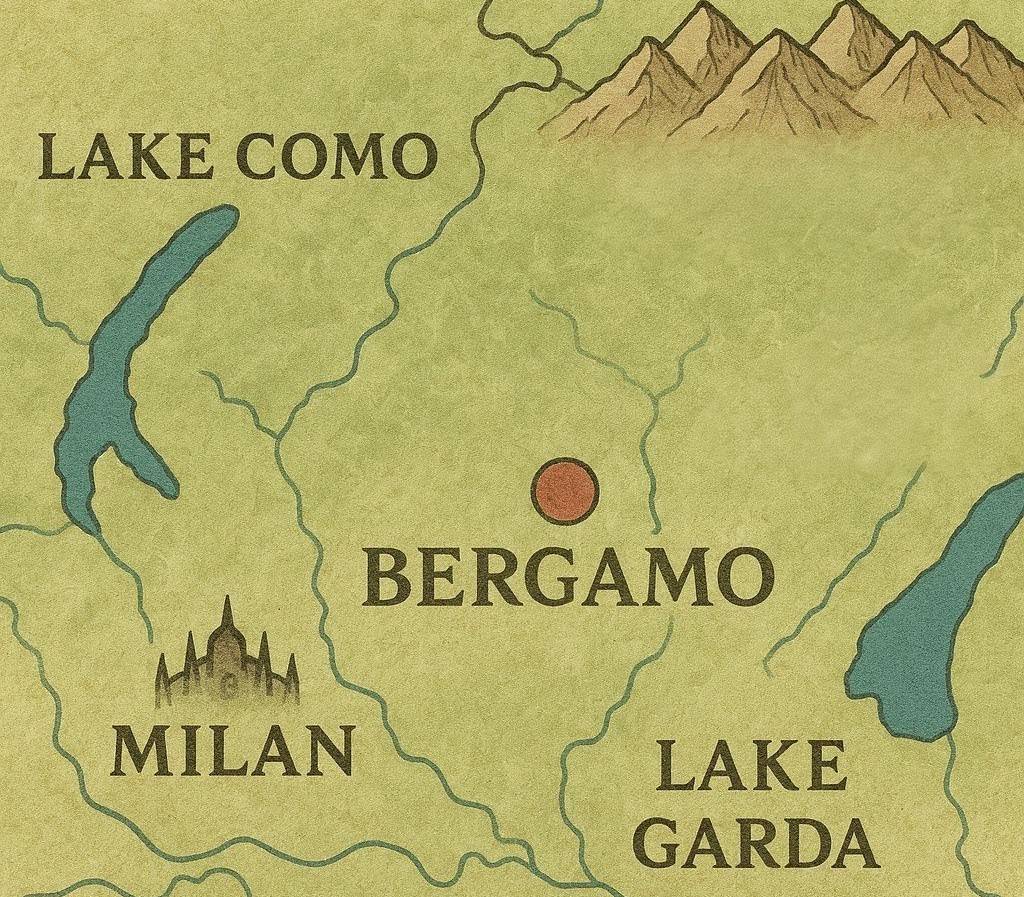 義大利貝爾加莫 Bergamo。米蘭東北方的隱藏寶藏古城，沉醉在文藝復興時期的古典氛圍中