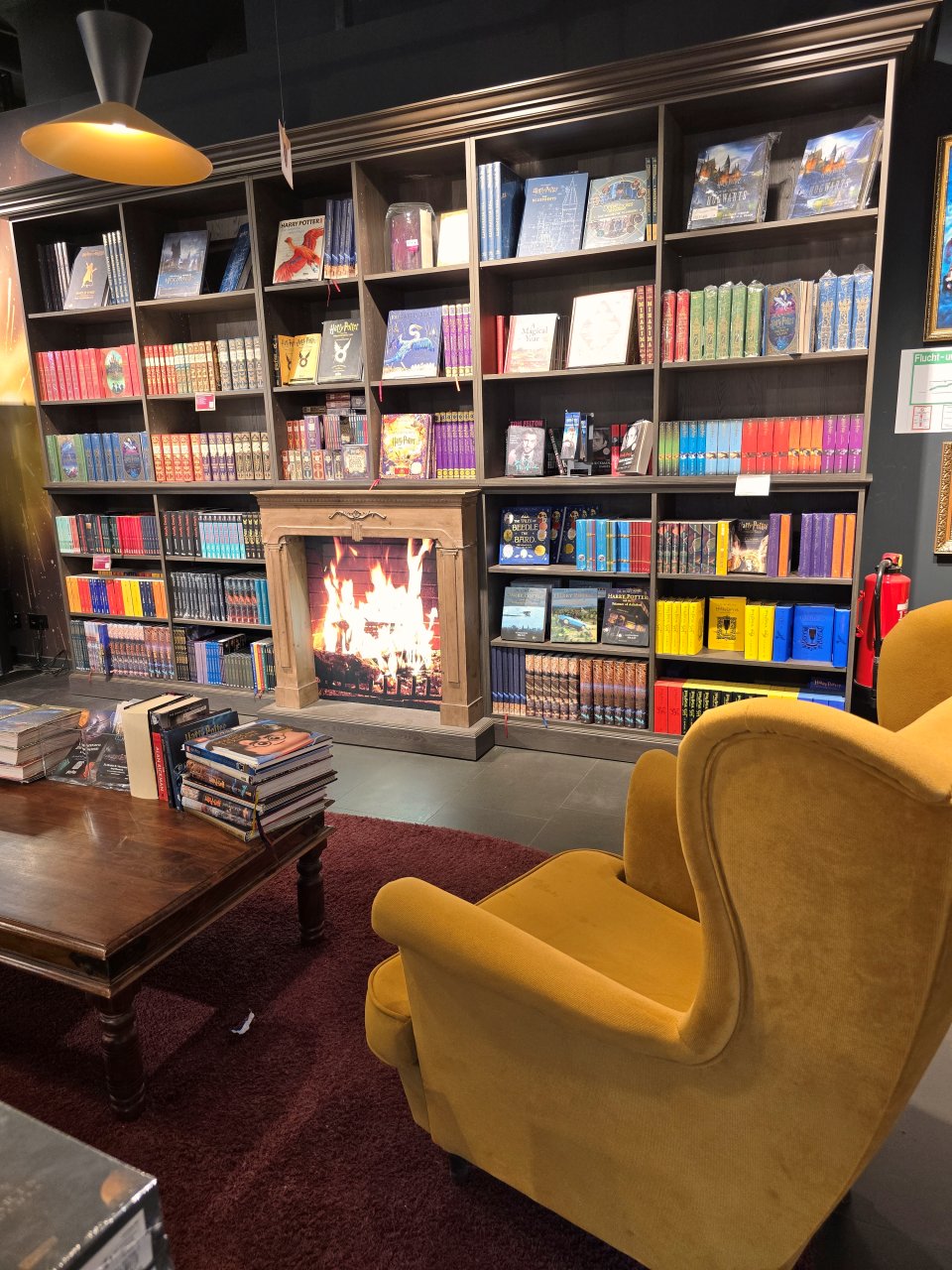 慕尼黑 哈利波特專賣店。Thalia Harry Potter Store 結合書店與魔法世界主題，像是走進霍格華茲的場景，還有免費互動拍照裝置